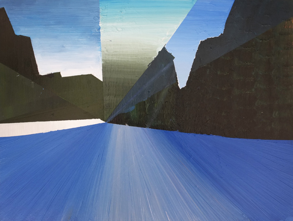 Kvilda 1, 2019, akryl na sololitu, 45×60 cm